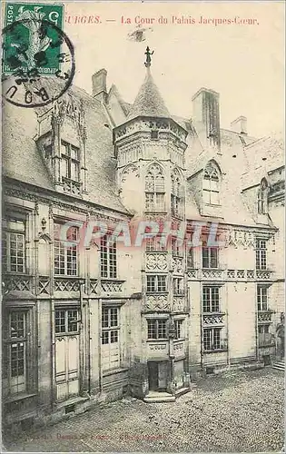 Ansichtskarte AK Bourges La cour du Palais Jacques Coeur