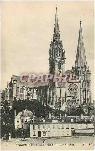Cartes postales Cathedrale de Chartres Les Fleches