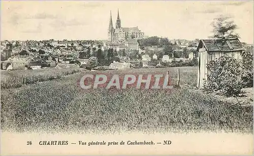 Ansichtskarte AK Chartres Vue Generale Prise de Cachembach