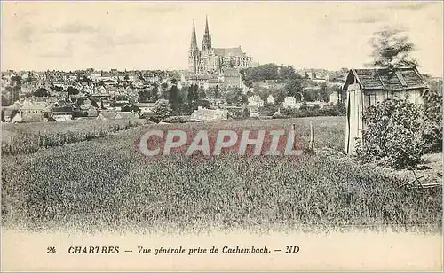 Cartes postales Chartres Vue Generale Prise de Cachembach