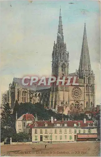 Ansichtskarte AK Chartres Les Fleches de la Cathedrale