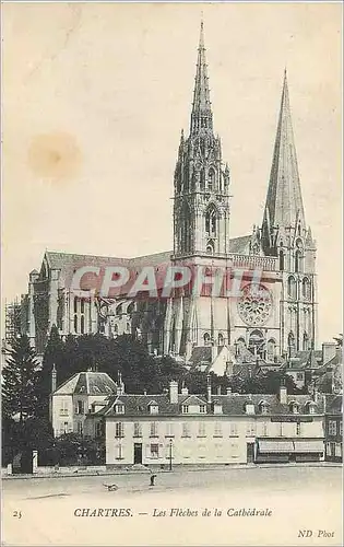 Ansichtskarte AK Chartres Les Fleches de la Cathedrale