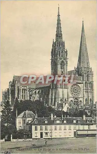 Ansichtskarte AK Chartres Les Fleches de la Cathedrale