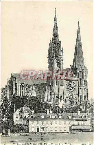 Ansichtskarte AK Cathedrale de Chartres Les Fleches