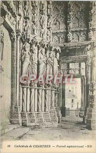 Ansichtskarte AK Cathedrale de Chartres Portail Septentrional