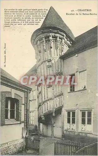 Ansichtskarte AK Chartres Escalier de la Reine Berthe