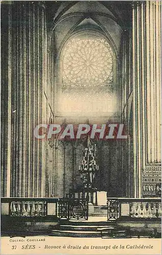 Cartes postales Sees Rosace a Droite du Transept de la Cathedrale Coll Coullare