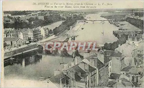 Ansichtskarte AK Angers Vue sur la Maine Prise du Chateau L V