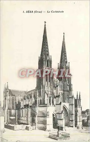 Cartes postales Sees (Orne) La Cathedrale