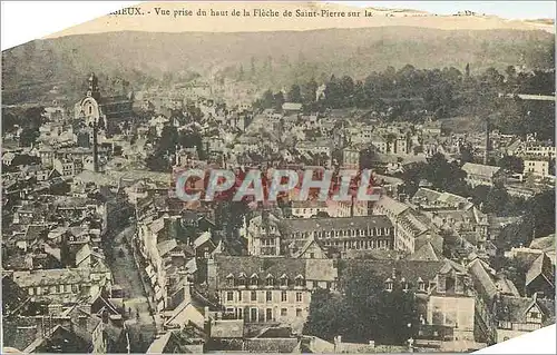 Cartes postales Lisieux Vue prise du haut de la fleche de Saint Pierre