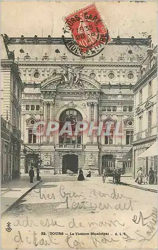 Cartes postales Tours Le Theatre Municipal