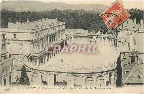 Cartes postales Nancy L'Hemicycle de la Carriere et le Palais du Gouvernement
