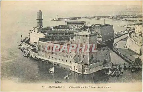 Cartes postales Marseille Panorama du Fort Saint Jean