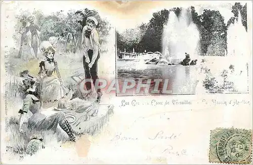 Ansichtskarte AK Versailles Le Bassin d'Apollon (carte 1900)