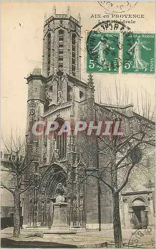 Cartes postales Aix en Provence Cathedrale La Cathedrale
