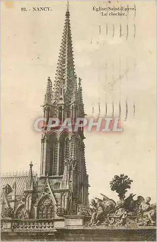 Cartes postales Nancy Eglise Saint Epvre Le Clocher