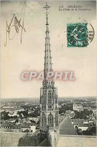 Cartes postales Orleans La Fleche de la Cathedrale