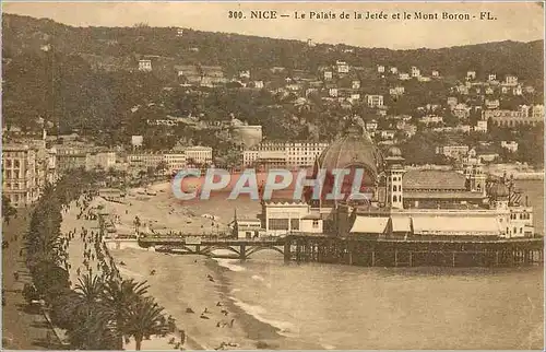 Cartes postales Nice Le Palais de la Jetee et le Mont Boron