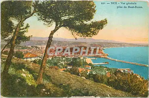Cartes postales Nice Vue Generale Prise du Mont Boron