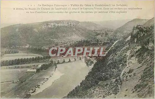 Cartes postales la Dordogne Pittoresque vallee du Ceou a castelnaud (en Sarladais)