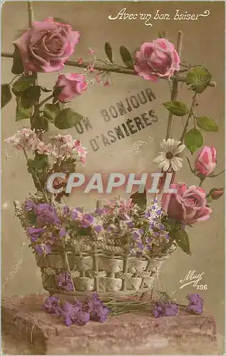 Cartes postales Avec un bon Baiser un Bonjour d'Asnieres