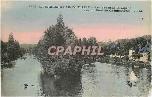 Ansichtskarte AK La Varenne Saint Hulaire Les Bords de la Marne