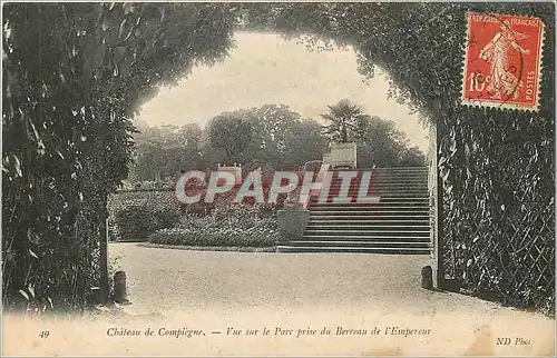 Ansichtskarte AK Chateau de Compiegne Vue sur le Parc Prise du Berceau de l'Empereur