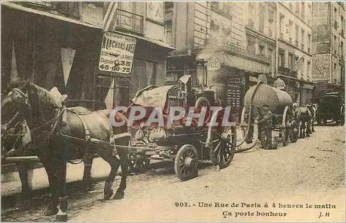 REPRO Une Rue de Paris a 4 heures le Matin Ca Porte Bonheur