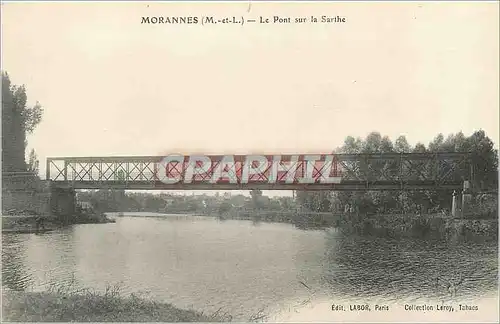Cartes postales Morannes (M et L) Le Pont sur le Sarthe