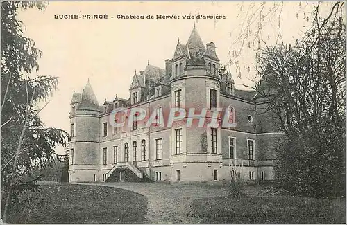 Cartes postales Luche Pringe Chateau de Merve Vue Arriere