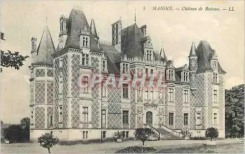 Ansichtskarte AK Maigne Chateau de Resteau