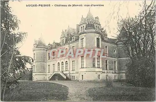 Cartes postales Luche Pringe Chateau de Merve Vue Arriere