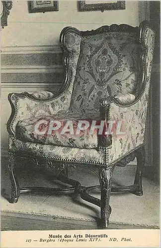 Cartes postales Musee des Arts Decoratifs Bergere (Epoque Louis XIV)