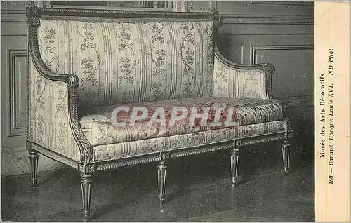 Cartes postales Musee des Arts Decoratifs Canape Epoque Louis XVI