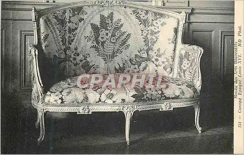 Cartes postales Musee des Arts Decoratifs Canape Epoque Louis XVI