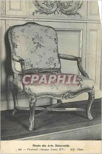 Cartes postales Musee des Arts Decoratifs Fauteuil (Epoque Louis XV)