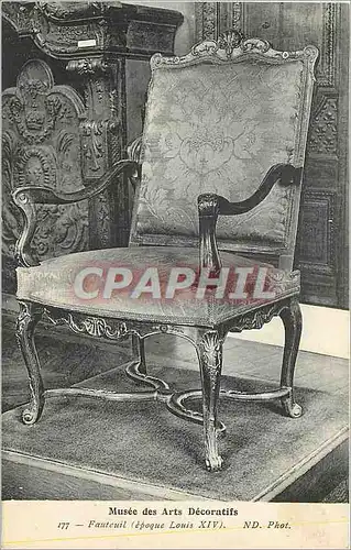 Cartes postales Musee des Arts Decoratifs Fauteuil (Epoque Louis XIV)