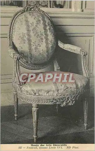 Cartes postales Musee des Arts Decoratifs Fauteuil Epoque Louis XVI