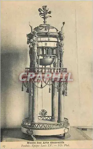 Cartes postales Musee des Arts Decoratifs Pendule Epoque Louis XV
