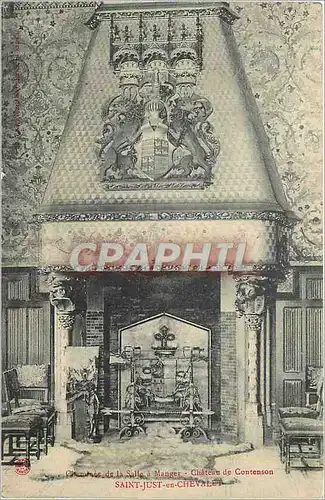 Cartes postales Cheminee de la Salle a Manger Chateau de Contenson Saint Just en Chevalet