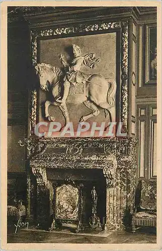 Cartes postales La Douce de France Palais de Fontainebleau Statue equestre de Henri IV