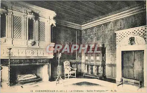 Ansichtskarte AK Chenonceaux (I et L) Chateau Salle Francois Ier