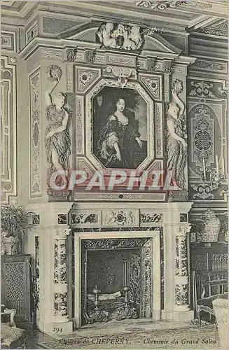 Cartes postales Chateau de Cheverny Cheminee du Grand Salon