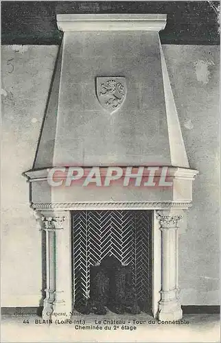 Cartes postales Blain (Loire Inf) Le Chateau Tour du Connetable Cheminee du 2e Etage
