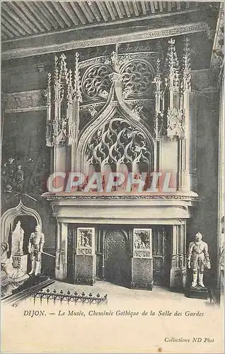 Cartes postales Dijon Le Musee Cheminee Gothique de la Salle des Gardes