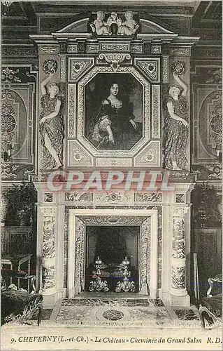 Ansichtskarte AK Cheverny (L  et Ch) Le Chateau Cheminee du Grand Salon R D