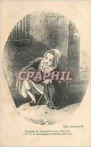 Cartes postales Usages et Coutumes au Village A la Campagne Comme Ailleurs