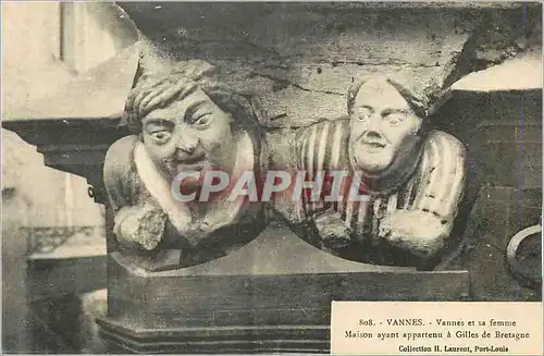 Cartes postales Vannes Vannes etsa Femme Maison ayant Appartenu a Gilles de Bretagne