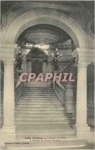 Cartes postales Vannes l'Hotel de Ville L'Entree du Grand Escalier