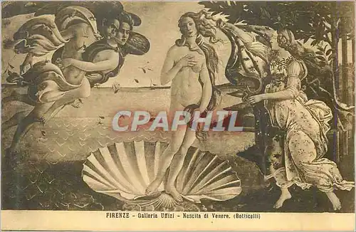 Cartes postales Firenze Galleria Uffizi Nescita di Venera (Botticelli)